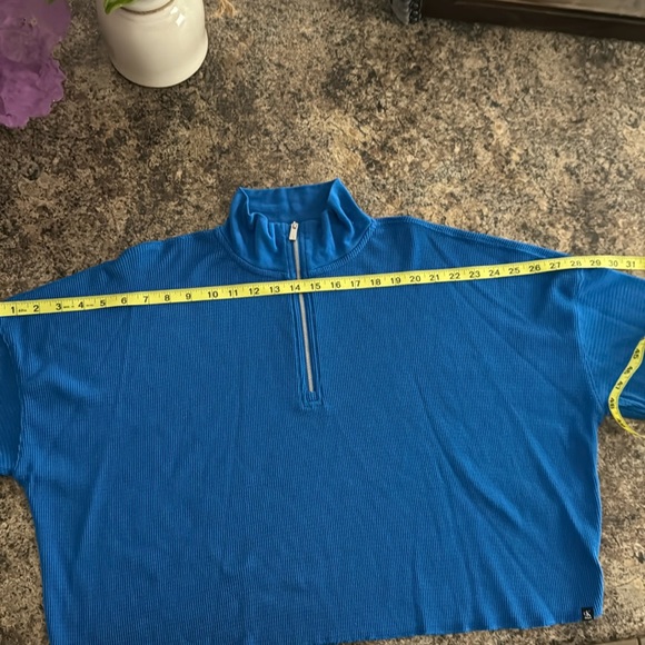 Calvin Klein Jeans Women's Waffle-Knit Half-Zip top - Picture 7 of 11